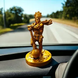 Bajrangbali Hanuman Idol For Car Dashboard or Office Table Gift Decorative Showpiece-11 cm-image-22