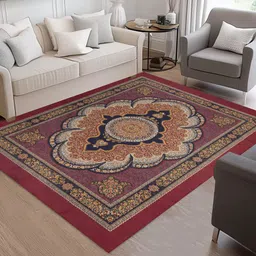 cotton bolls textiles 152.4 cm X 213.36 Polyester Carpet-picture-13