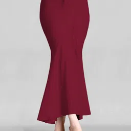 Veehaus petticoat for women cream maroon 05 Lycra Blend Petticoat image 4