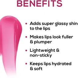 renee Hot Lips Pink Lip Gloss, Helps Archive Fuller, Supple & Plumped Lips image 3