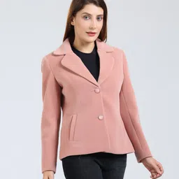 young club classic G VELVET Self Design Coat For Women-picture-45