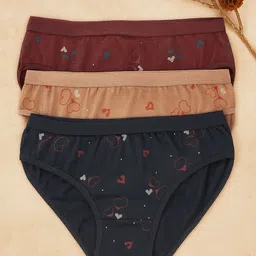 fiveflag Pack of 3 Women Hipster Multicolor Panty image 1