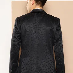 invictus Men Self Design Double Breasted Casual Blazer image 2