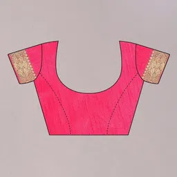 emv Printed Bollywood Brasso, Chiffon Saree image 4