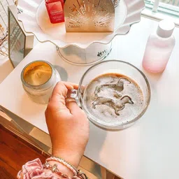 coozico Pack of 2 Glass Jumbo Glass Cup for Coffee, Tea, Milk, Hot and Cold image 2