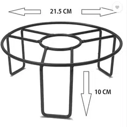 mohit Gamla Stand Iron,Indoor/Outdoor Home,Garden,Balcony,Flower Planter Stand Plant Container Set image 3