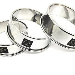 nyra Utensil Kitchen Rack Stainless Steel Hot Pot Stand, Matka Ring for Kitchen – Set of 3 Table Ring Set Steel-picture-28