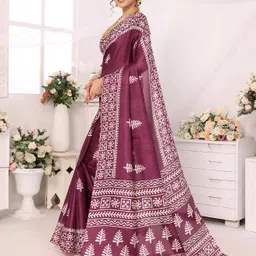 yashika Printed Daily Wear Art Silk Saree image 5