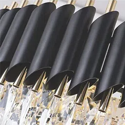 baslash 400 MM Black Mamba Round Chandelier For Living Room Bed Room Chandelier Ceiling Lamp image 4