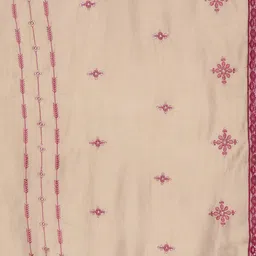 Varanga Women Pink Ethnic Motifs Embroidered Thread Work Kurta with Trousers & With Dupatta image 4