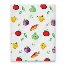 A Toddler Thing White & Green Printed Cotton 110 GSM Bath Towel image 5