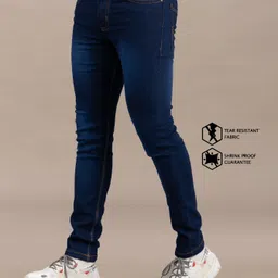 marsh-x Men Slim Mid Rise Blue Jeans image 1