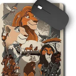 The Desi Monk King Lion Anti Skid Mouse Pad for Laptops and Computers Non Slip Base Mousepad-picture-15