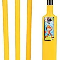 hgamy Plastic Cricket Kit Set with Bat, Balls, Wickets, Bells Set for Kids Cricket Kit image 2