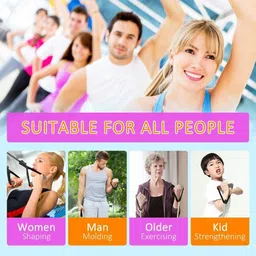 dr pacvu Set3|Single, Double Resistance with Pushup Bar for Body Stretching,DipsExerciser Fitness Accessory Kit Kit image 3