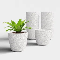 SHERA Stella Flower Pots for Home Décor | 8 Inch Planter for Indoor & Outdoor Plant Container Set-image-37