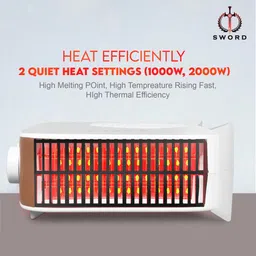 sword Hot Max Winter Fan Room Heater1000/2000W with Noiseless Copper Motor FRH/CROMP-3 Fan Room Heater image 4