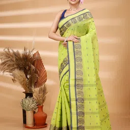 Ruuprekha Woven Design Pure Cotton Taant Saree image 1