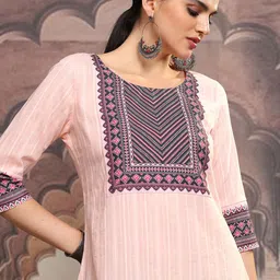 Vishudh Printed Round Neck Straight Kurta-picture-36