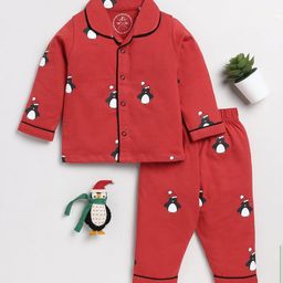 Clt.s Infants Graphic Printed Pure Cotton Night suit-picture-15