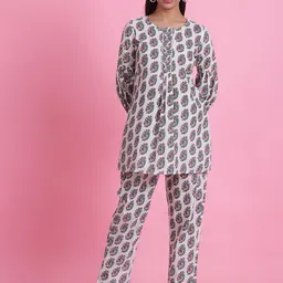 Prakrti Printed Cotton Night suit image 1