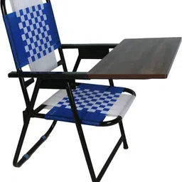 furnimax Folding Study Chair Nylon Heavyduty Niwar Patta Strips & Adjustable Writing Pad Nylon Study Folding Chair image 5