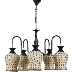 decorativeray Handmade Gold & Black Iron Chandelier image 4