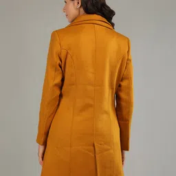 honnete 100 % Polyester Solid Coat For Women image 2