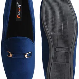 FORSSIL Present Buckled Velvet Formal Casual Slip-on Loafers Shoes for Men and Boys (FSL-0521) Loafers For Men image 3