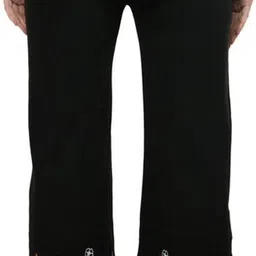 indiweaves Women Flared Black Wool Trousers image 2