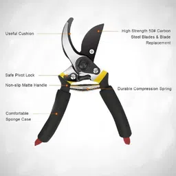 nits venture Garden Scissors and Cutter Garden Scissors and Cutter Ratchet Pruner image 2
