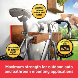 scotch Extreme Double Sided Tape Holds 6.7Kg Works On Uneven Surfaces, Weather Resistant Double-sided Tape (Manual) image 4