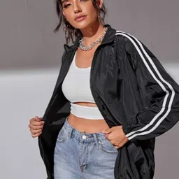 PERFECT PRODUCTIONS Striped Women Wind Cheater-image-64