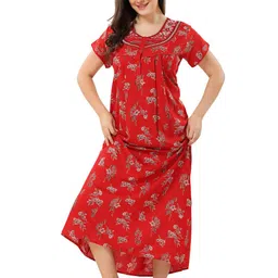 Soulemo Women Floral Printed Maxi Nightdress-picture-20