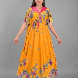 Apratim Yellow Maxi Nightdress-picture-13