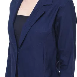 hrikshika fashion Women Solid Single Breasted Casual Blazer image 3