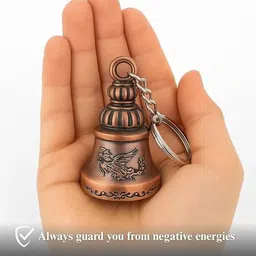 musaji Guardian Bell For Bike Key chain Good Luck Bike key ring Key Chain Chain Breaker image 2