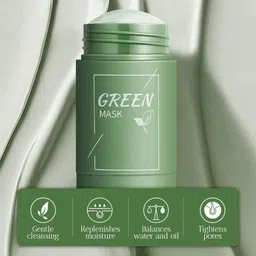 myeong Best Green Tea Face Cleansing, Facial Mask Stick Face Shaping Mask image 4