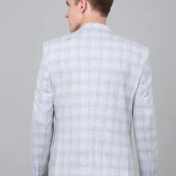 cantabil Men Checkered Single Breasted Casual Blazer image 2