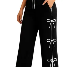 muneera beauty lingrie Women Solid Black Track Pants-picture-19