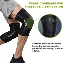 fitlux care 3D Knee Guard Stretchable Knee Cap Support for Pain Relief, Workout Size-M Knee Support image 3
