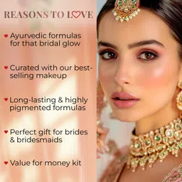 just herbs Bridal Makeup Kit Perfect Gifting Combo Set for Women Bridal Party image 4