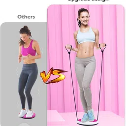 pormono Waist Twist Disc Home Fitness Gym Equipment Multicolor Ab Exerciser image 3