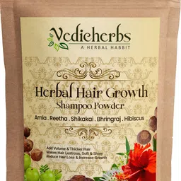 vedicherbs Herbal Hair Growth Shampoo Powder with Amla Reetha Shikakai Bhringraj & Hibiscus image 1