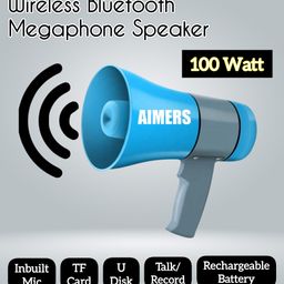 (Bhopu) Horn with USB & SD Card Port for Announcing(100W) Speaker 100 Watts Megaphone with Recorder; Talk, Play Siren Music and Tour Guide Indoor, Outdoor PA System-image-11