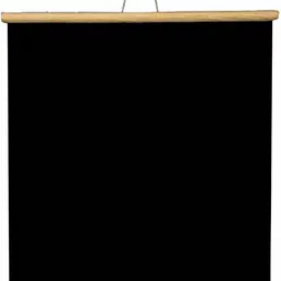 yajnas Non Magnetic 1.5x2 Feet, 1 Piece Roll up Wooden Black Board/ Chalk Board for Child and Teaching with Wall Hanging for Kids (18 Inches x 23 Inches) and 1 Premium Wooden Duster (Pack of 1 Set) (Color - Black) Blackboards image 2