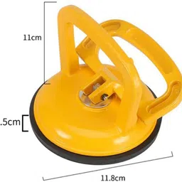 godavari Single Locking Suction Cup Pad, Aluminum Hand Vacuum Lifter for Tiles, (12 cm) Swing Up Bathtub Safety Rail image 3