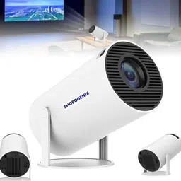 WENGONVILA TV Compatible 4K Projector with Mirroring Function (1200 lm / 2 Speaker / Wireless / Remote Controller) Portable Projector image 3