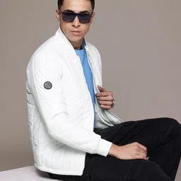 roadster Men Solid Padded Jacket image 1