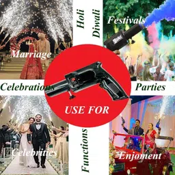 us traders Sparkler Pyro Gun, Plastic Cold pyro Gun for Parties Diwali Gun image 5